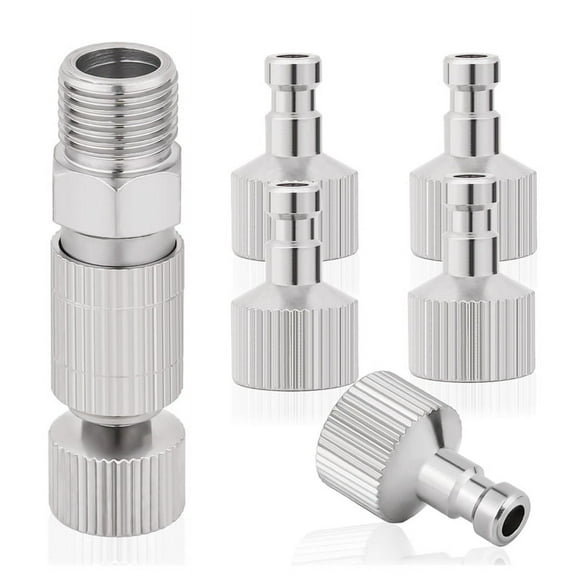 Airbrush Quick Disconnect Coupler Release Fitting Plug, 6Pcs 1/8 in  Male and Female Connections Adapter Air Brush