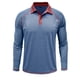 thumbnail image 2 of Blusa y camisa de manga larga con cuello vuelto para hombre, color liso, informal, a la moda, con botones, de poliéster, 2 of 3