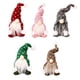 thumbnail image 4 of Adornos navideños de gnomo Wdftyju decoración divertida de muñecos de peluche de pie marrón, 4 of 9