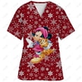 thumbnail image 4 of Camisetas navideñas de Minnie Mouse, ropa de mujer con cuello en V, camisetas de hospital, camisetas de Disney para mujer 2023, camiseta de uniforme de enfermera, camiseta de verano con bolsillo, 4 of 5