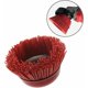 thumbnail image 4 of Abrasive Nylon Filament Steel Brush Cup Internal Thread M14x275mm Red2pcs, 4 of 5