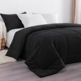 thumbnail image 5 of Organictune Ultra Soft Down Alternative Comforter, Lightweight and Breathable Quilted Duvet Insert, All-Season, Black, Twin Size, 68" x 90", 5 of 5