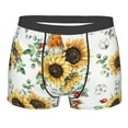 thumbnail image 4 of Goofa Sunflowers Leaves And Birds Printed Men's Boxer Briefs Underwear, Moisture-Wicking Underwear, Trunk,Soft and Breathable Cotton Underwear-, 4 of 9