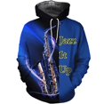 thumbnail image 3 of Sudadera con capucha para hombre, diseño de saxofón, estampado 3D, tendencia urbana, hip hop, otoño, manga larga, ropa de hombre de gran tamaño, 3 of 4