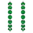 thumbnail image 3 of 0.7Ct Brilliant Round Cut Hoop Emerald 18K White Solid Solid Gold Everyday Dainty Earrings Lever Back, 3 of 7