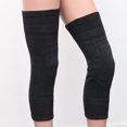 thumbnail image 4 of 1 Pair Breathable Wool Winter Knee Warmer Unisex Thicken Elastic Knee Brace Knee Pad Knees Sleeves (Dark Grey, Random Color of Inner), 4 of 9