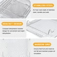 thumbnail image 3 of 8 inch Square Air Fryer Rack, Set of 3, Stackable Multi-Layer Stainless Steel Dehydrator Rack, Square Air Fryer Accessories for Cosori, Instant Vortex, Nuwave Air Fryer, Ninja Foodi Grill, 3 of 7