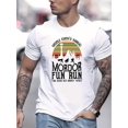 thumbnail image 1 of Men's Summer Casual Crew Neck T-Shirt, Polyester & Spandex Blend, Short Sleeve, Knit Fabric, Regular Fit, with Mordor Fun Run Graphic Print, Summer Casual Wear | Playful Graphic Tee | Stretchy Fabric, 1 of 4