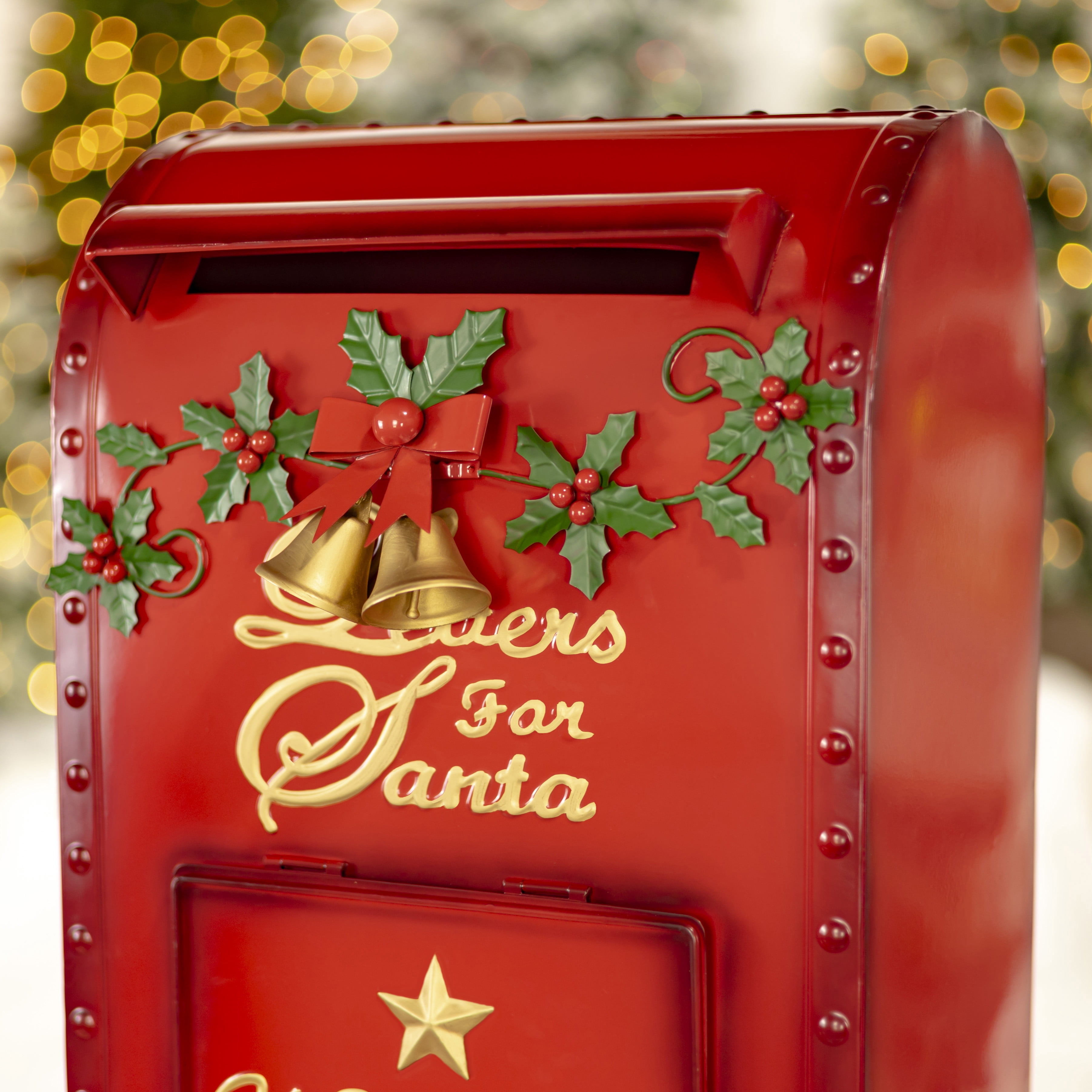 Set of 2 Medium and Small "Letters to Santa" Mailboxes
