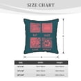 thumbnail image 4 of Velvet Decorative Throw Pillow Covers Set of 2, Soft Square Cushion Cover with Invisible Zipper Funny Eat Sleep Game Repeat Printing, 16"x16", 4 of 7