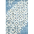 thumbnail image 2 of SAFAVIEH Bella Zlata Medallion Geometric Wool Area Rug, Light Blue/Ivory, 6' x 9', 2 of 6