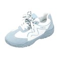 thumbnail image 2 of Women's Color Block Athletic Sneakers, Lace Up Non-Slip Rugged Sole Hiking Walking Shoes, Wide Width Available, 2 of 10