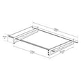thumbnail image 5 of Palram - Canopia Bremen 5' x 3' Gray and Clear Stationary Door Awning with UV Resistant, 5 of 8