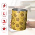 thumbnail image 5 of 12oz Coffee Tumblers Yellow Brown Sunflower Pattern Stainless Steel Vacuum Insulated Travel Tumbler Coffee Cups Mug with Lid and Straw with Cleaning Brush for Cold & Hot Drinks, 5 of 5