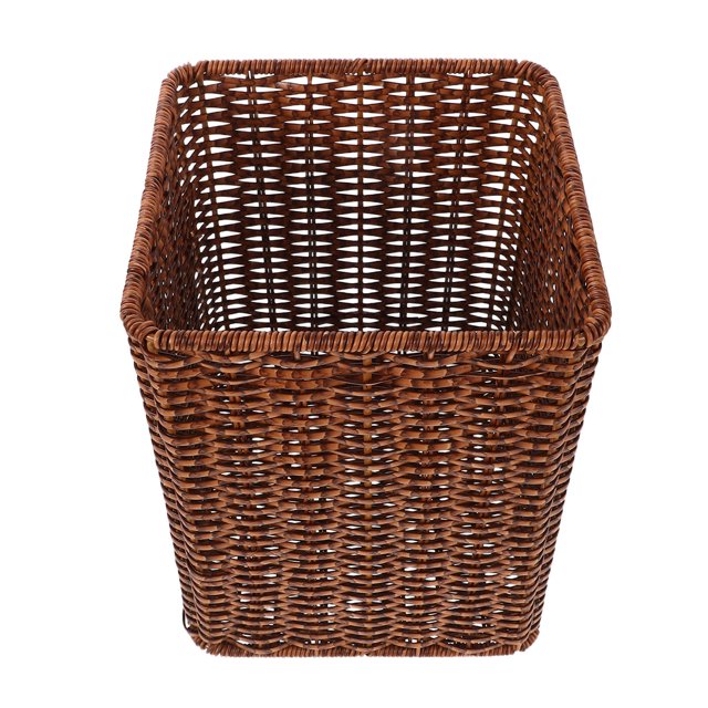 Greenadscape De Basura Sin Rattan Sintético Café Para Uso En Cocina Y Oficina