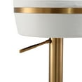 thumbnail image 6 of TOV Furniture Astro White and Gold Vegan Leather Adjustable Stool, 6 of 9