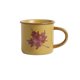 thumbnail image 1 of Taza de café de gres esmerilado con diseño de hoja de arce y asa, 1 of 6