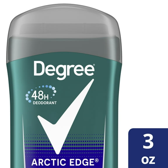 Degree Original Men's Deodorant 48-Hour Odor Protection Sensitive Skin, Arctic Edge, 3 oz
