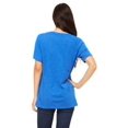 thumbnail image 2 of The Bella Canvas Ladies Relaxed Jersey Short Sleeve V-Neck T-Shirt TR ROYAL TRIBLND L, 2 of 3