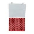 thumbnail image 1 of jesticaly Bobbin Box Bobbins Container Bobbin Organizer Spools Grids Easy 33 Access Bobbins Box Clear Red 66 Grids, 1 of 3