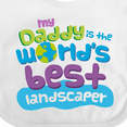 thumbnail image 4 of Inktastic Landscaper Daddy Boys or Girls Baby Bib, 4 of 4