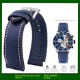 thumbnail image 3 of Correa de nailon de lona de 20 mm y 22 mm para relojes TAG HEUER F1 Gulf Oil Racing Submarine Omega Seahorse Series para hombre, 3 of 5