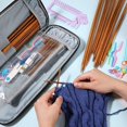 thumbnail image 5 of Vjnyvs Knitting Needles Storage Case Extra-Long Organizer for Crochet Hook Travel, 5 of 7