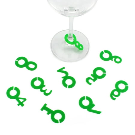 

mothers day Glass Recognizer Creative Silica Gel Label Red Cup And Rea Cup Pendant 10PC