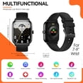 thumbnail image 5 of EIGIIS Smart Watch for Men 1.9" HD Ultra Narrow Edge Screen Fitness Tracker Step Counter 100+ Sport Modes Smartwatch with Text and Call for Android iOS Phones, 5 of 7