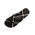 thumbnail image 2 of RKSTN White Slides for Men Flat Flip Flops Trendy Color Block Round Toe Open Toe Soft Sole Versatile All Season Shower Slippers, 2 of 5