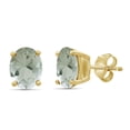 thumbnail image 4 of JewelersClub 3.00 Carat T.G.W. Sapphire 14K Gold Over Silver Stud Earrings, 4 of 10