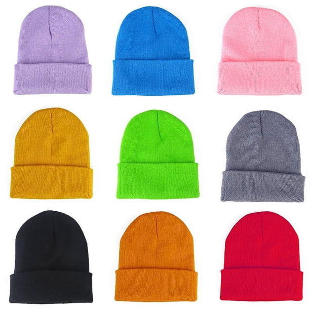 Gorro de punto con panel ligero Gorro de lana de invierno Gorro cálido con luz de luna para hombres y mujeres Gorro a prueba de viento