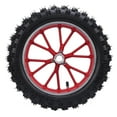 thumbnail image 2 of Mini Pneu de Roue avant de Vélo, 2,5 10 Pneu de Roue avant Moyeu de Chambre à Air en Caoutchouc Résistant à l'Usure Pneu de Moyeu de Roue 10 Pouces Mini Motos Tout-Terrain, 2 of 7