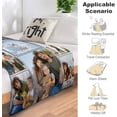thumbnail image 5 of Custom Blanket with Photos Text, Personalized Picture Blankets, 10 Photos Collage, Customized Merry Christmas Throw Blanket for Family, Dad, Mom, Kids, Gifts for Birthday Christmas, 5 Sizes, 5 of 6