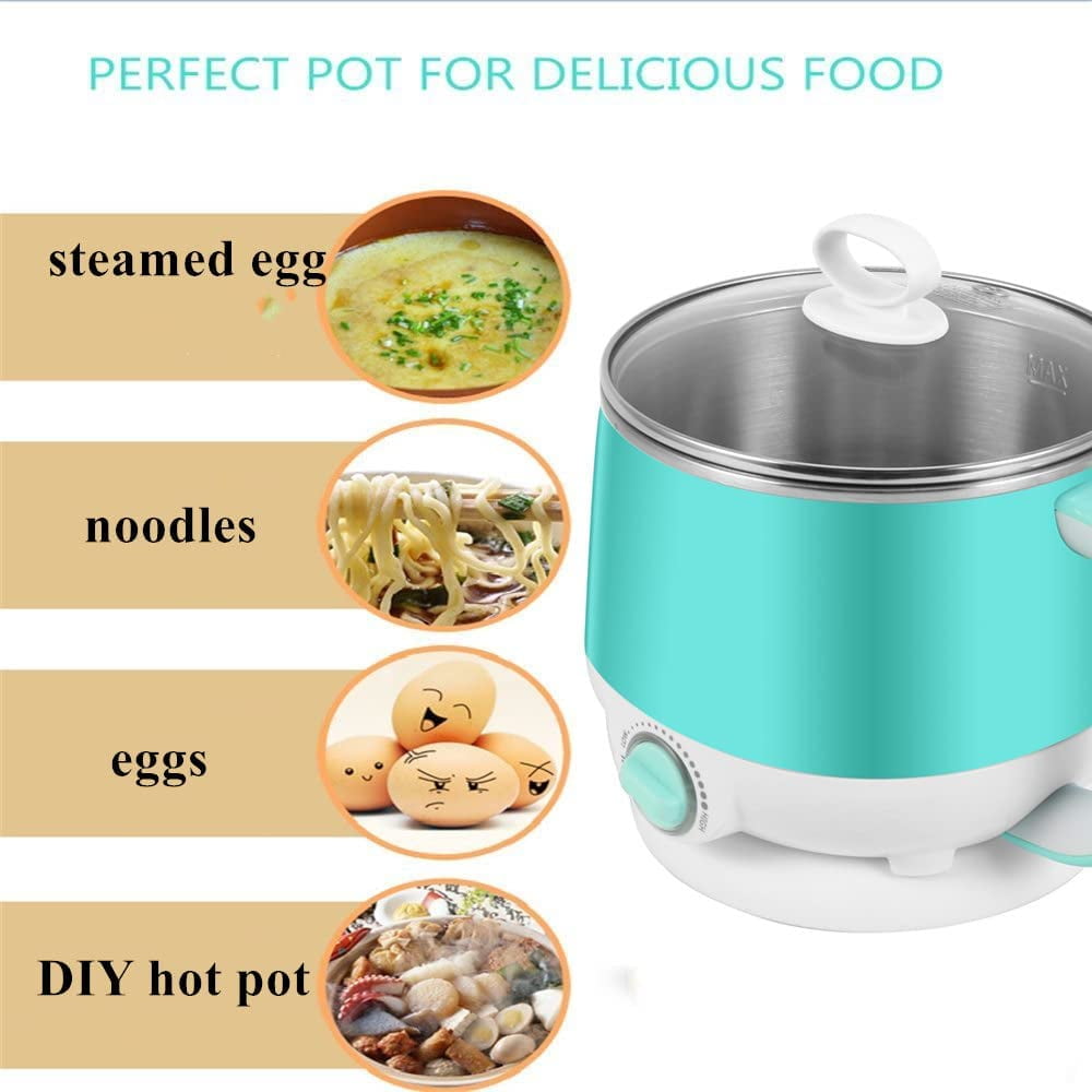 Electric Rice Cooker Stainless Steel Steamer Pots Egg Noodle Roll Hot Pot  Food Warmer Egg Pot