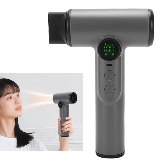 Secador De Pelo Inalámbrico 200W 15600mAh USB Recargable Viento Frío Caliente Secador De Pelo Portátil Para Viajes Camping