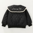 thumbnail image 4 of Gubotare Girls' Outerwear Coats Baby Toddler Girls' Water Resistant Puffer Jacket Sherpa Fleece Lined Coat Size 1T 2T (Black,1-2 Years), 4 of 8