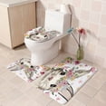 thumbnail image 4 of TIMIFIS Ensemble de Rideau de Douche Lapin de Pâques Oeufs de Pâques Rideau de Douche Tapis de Sol Ensemble 4 Pcs Maison Salle de Bain Séparation Sec Humide Cloison Imperméable Rideau de Douche Ensembles de Salle de Bain, 4 of 8