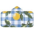 thumbnail image 5 of Yayeee Kids Hooded Towels Toddler Soft Absorbent Beach Bathing Wrap 50" x 23.5", Light Blue Plaid, 5 of 5