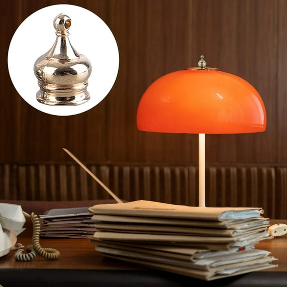 SLUOHZX 1 PCS Lamp Finials, Lamp Shade Screw Cap for Lamp Shade Bracket Harp Top, Lamp Finial Knob Lamp Shade Screw Cap Lamp Fittings (0.86 Inch Tall, 4 Colors)