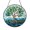Acrylic 3.5 Inch, variant on Floating Tree Ocean Stained Glass Window Hanging, Nature Suncatcher Decor