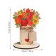 thumbnail image 3 of Kit de manualidades con flores de madera para niños – Adorno de madera 3D pintable para el Día de la Madre, regalos de cumpleaños, Educación para padres y Decoración Artística, 3 of 6