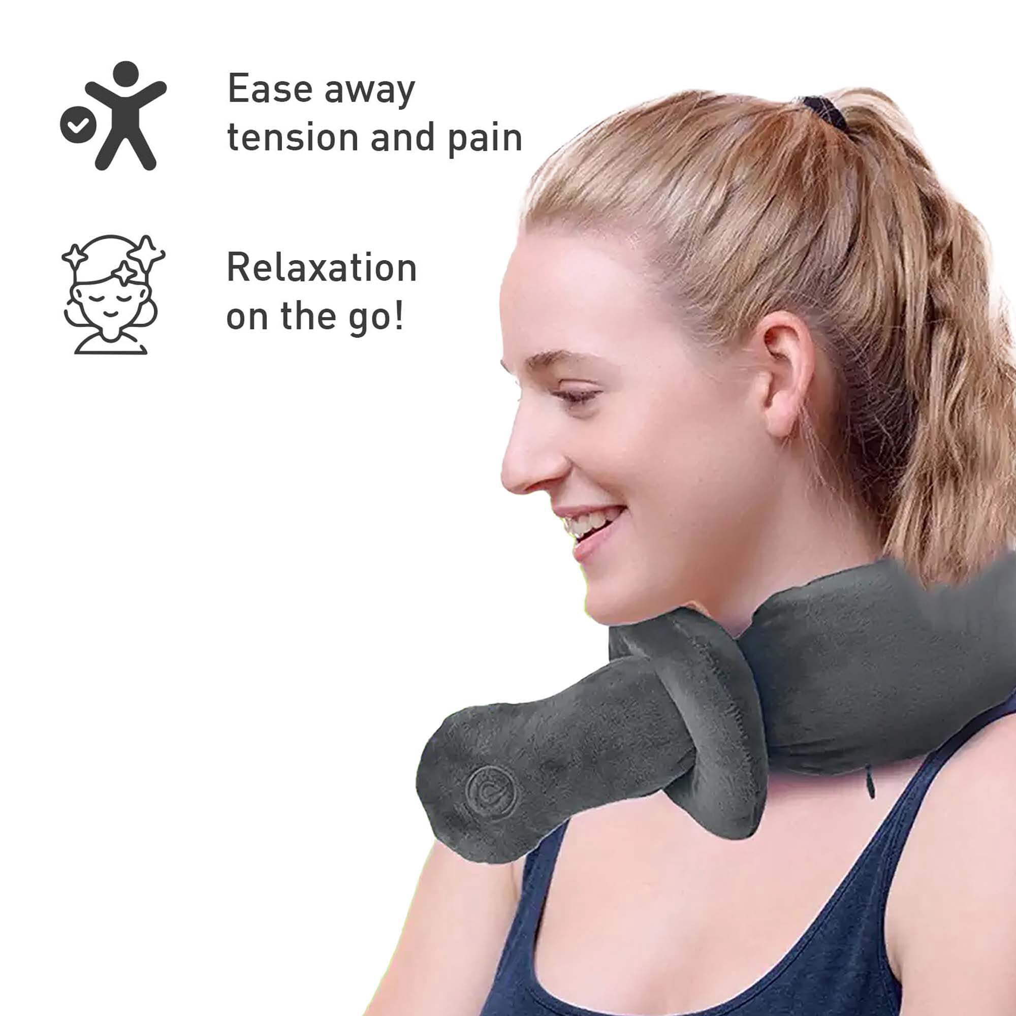 Ultimate Cozy Comfort  Relaxation Bundle – Heated Blanket, Neck  Shoulder Heating Pad, and Massaging Wrap
