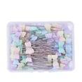 thumbnail image 1 of Pasadores de adornos Posicionamiento de bordado DIY CRAFT Fijación Sastre Acolchado de coser Agujas de costura Herramientas Accesorios Color Random Lazo 50pcs seitruly HA012259-08, 1 of 6