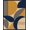 Blue, Pattern 9, variant on ODIKA 8'x10' Washable Area Rug Durable, Non-Slip Navy and Mustard Geometric Design Bold Abstract Shapes with Modern Flair for Living Room, Under Sectional, Family