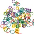 thumbnail image 2 of 100 Pcs Niña Elastic Hair Ties Band Rope Ponytail Bracelet Rubber String, 2 of 4