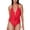 Paradise Red, variant on Women's One Piece Swim Monokini Bathing Suit Swimsuit Swimwear Small New