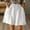 White pants for women, variant on Gifts Usmixi Womens High Waist Drawstring Shorts Casual Solid Plus Size Ruffle Trim Wide Leg Short Pants Summer Breathable Cotton Linen Shorts with Pocket White XL