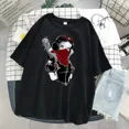 thumbnail image 3 of Camiseta con estampado de Princesa Alicia en el país de las maravillas para mujer, Tops negros, Blancanieves, camiseta informal de manga corta para mujer, Top Y2K, 3 of 5