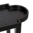 thumbnail image 6 of Kate and Laurel Jovie Modern Scalloped Rectangle Wooden Console Table, 38 x 14 x 30, Black, Transitional Decorative Entryway Table with Scalloped Tabletop Shape for Entry Decor Option, 6 of 8